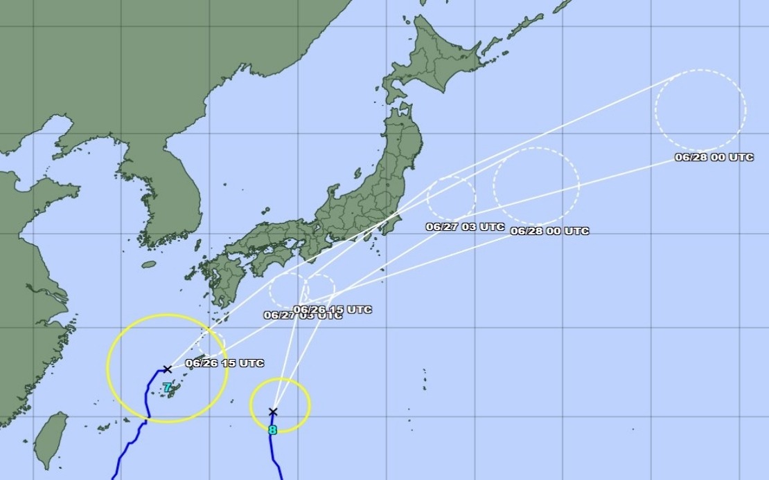 Japan Braces for Twin Typhoon Onslaught as Higos and Mekkhala Near Landfall
