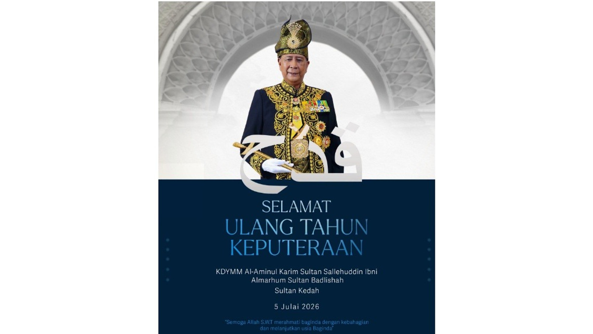 King Ibrahim extends birthday wishes to Sultan of Kedah on 84th celebration