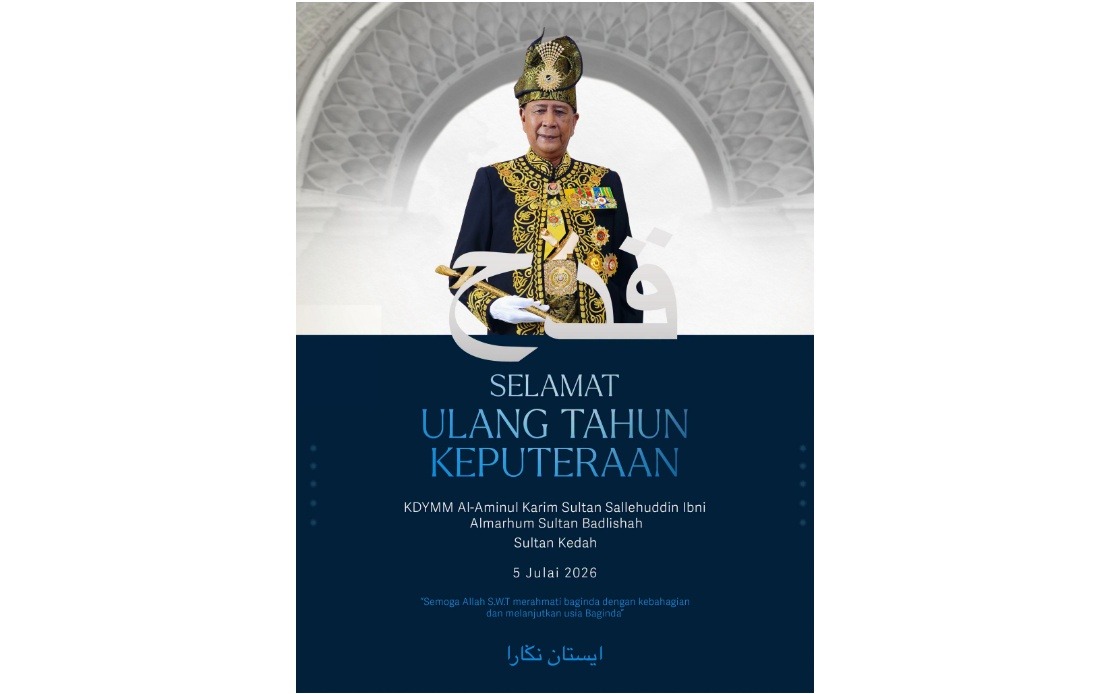 King Ibrahim extends birthday wishes to Sultan of Kedah on 84th celebration