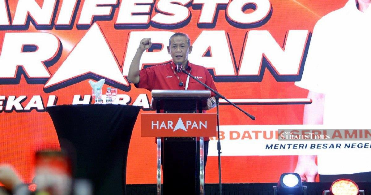 BN accused of lifting PH's manifesto ideas for Negri Sembilan state election