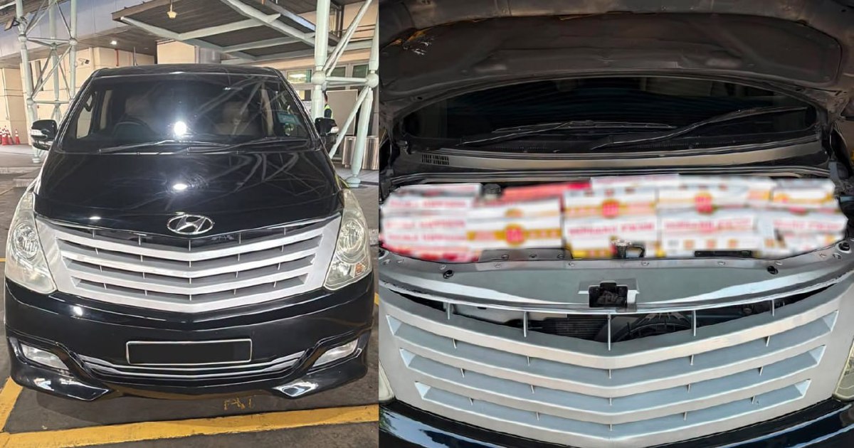 Malaysian motorist nabbed at Singapore border with 600 cartons of smuggled cigarettes