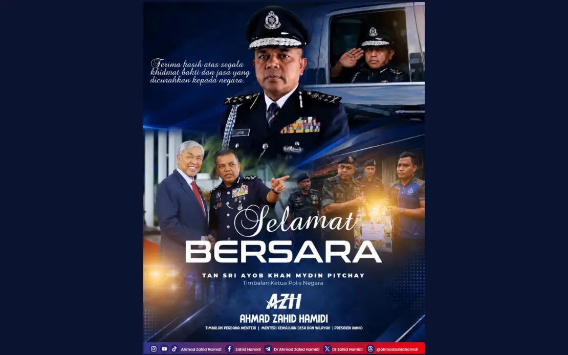 Ahmad Zahid Honours Ayob Khan's 35-Year Policing Career as Deputy IGP Retires