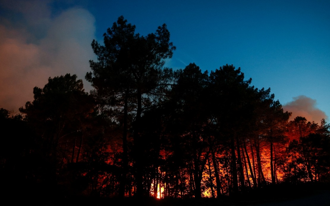 Major Wildfire Engulfs Historic Fontainebleau Forest Near Paris