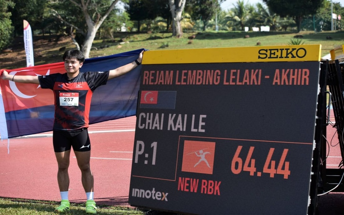 Chai Kai Le Smashes 26-Year SUKMA Javelin Record at Selangor Games