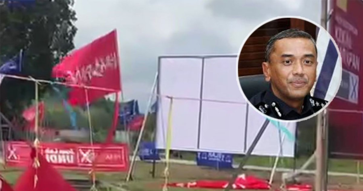 First arrest made for election flag damage in Negri Sembilan state polls