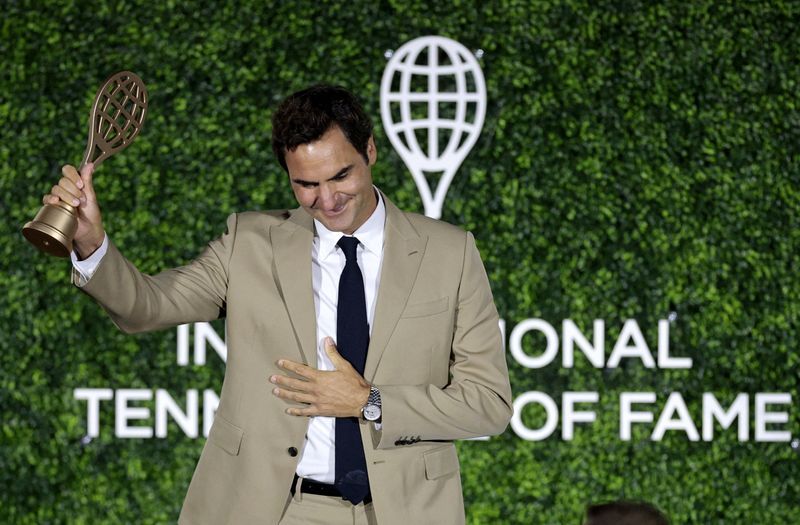 Federer Inducted Into Tennis Hall of Fame, Vows Love for Sport Continues Beyond Playing Days