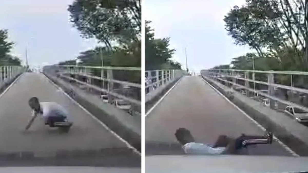 Myanmar National Who Fell from Batu Lanchang Flyover Had Prior Arrest Record