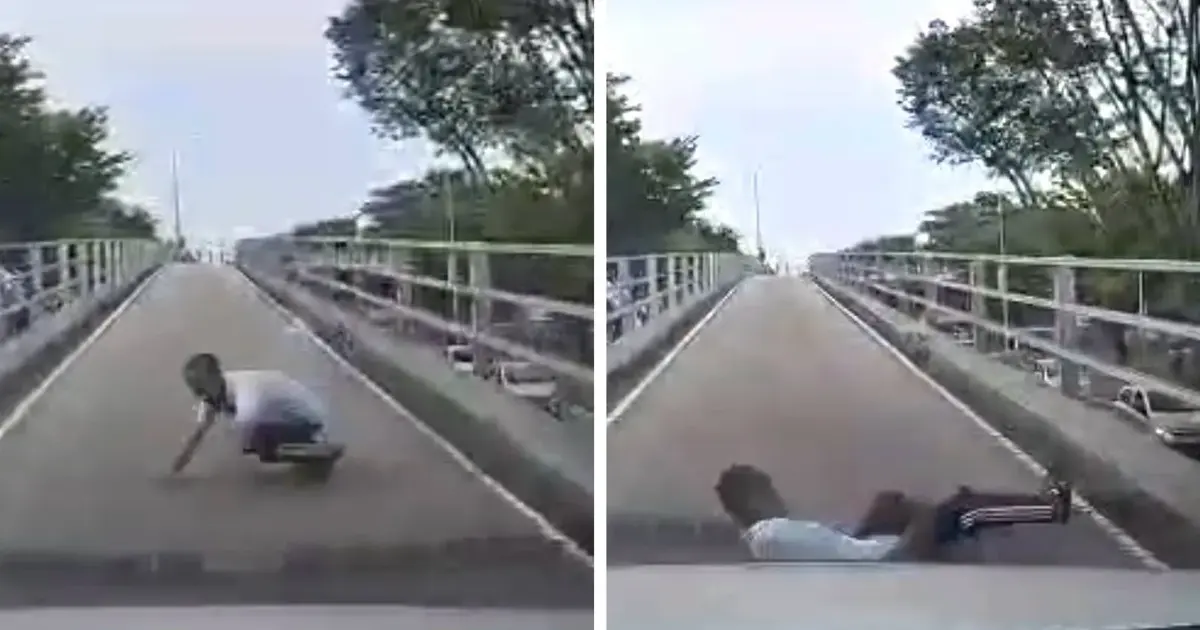 Myanmar National Who Fell from Batu Lanchang Flyover Had Prior Arrest Record