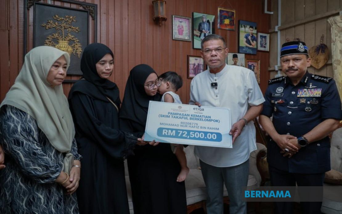 PDRM To Fast-track Benefits For Family Of Sabah Electric Shock Victim – Saifuddin