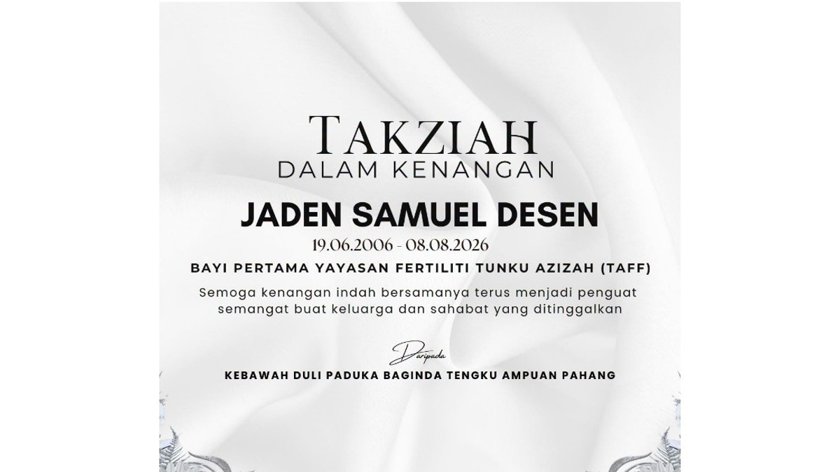 Tunku Azizah mourns passing of TAFF's pioneering IVF baby