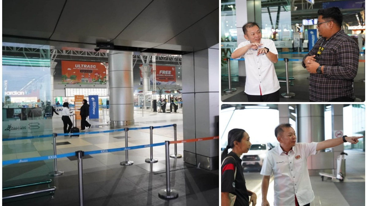 SUV Crashes Through Glass Doors at Kota Kinabalu Airport Departure Hall