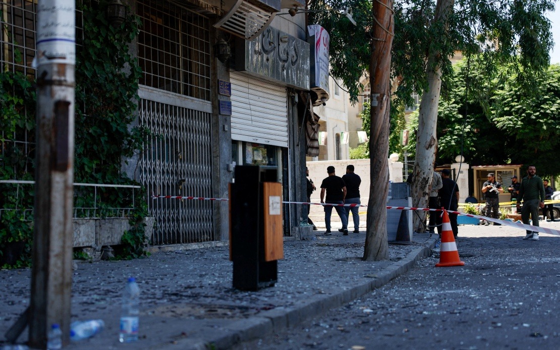 Damascus Blasts Injure 18 During Macron's Historic Syria Visit