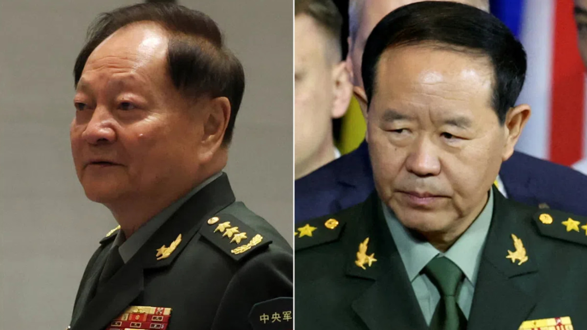 China purges two senior generals from supreme military command amid Xi's expanding corruption campaign