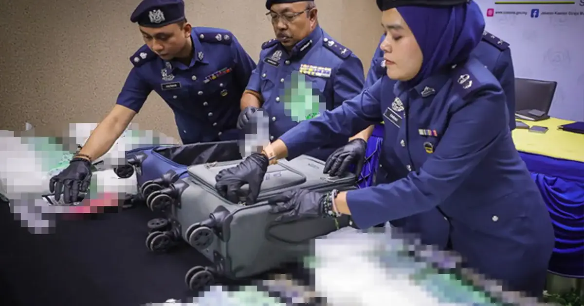 Two arrested at Kuching airport in major drug smuggling bust worth RM1.32 million