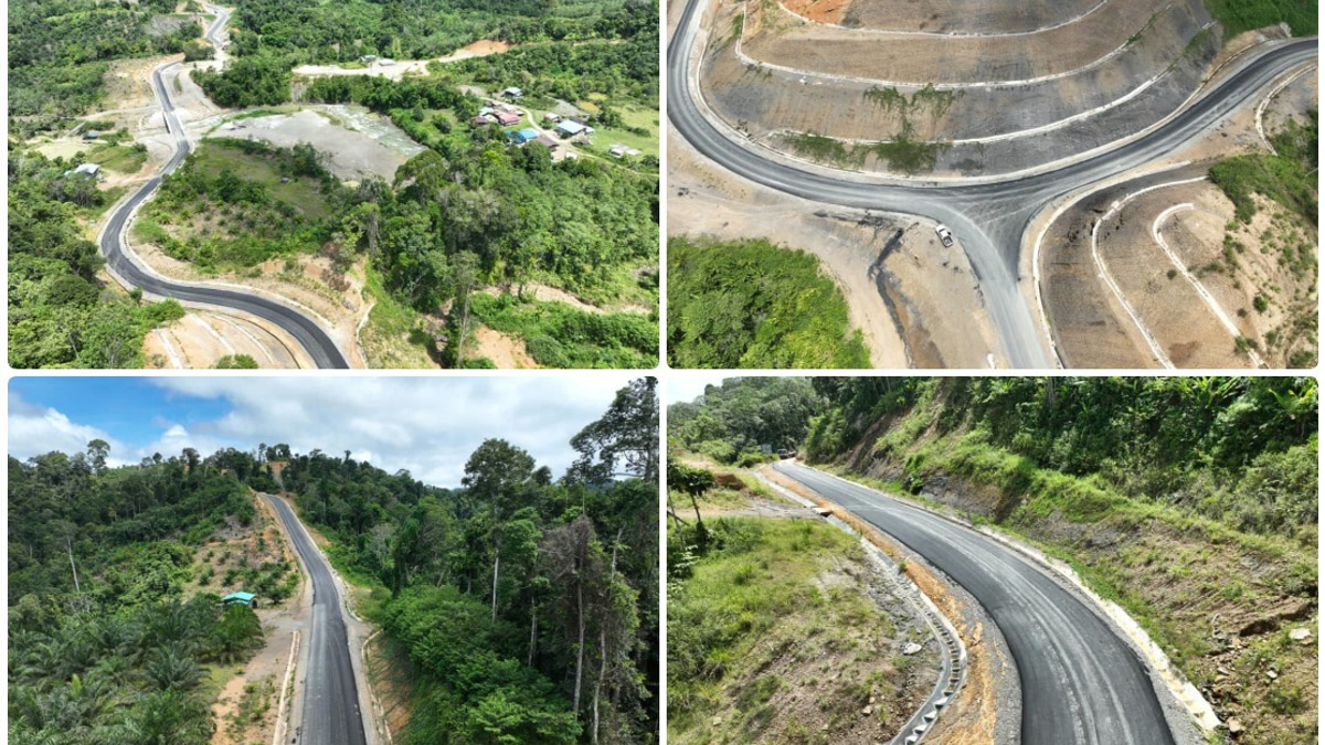 Major Road Link to Remote Pensiangan Town Complete, Halving Travel Times