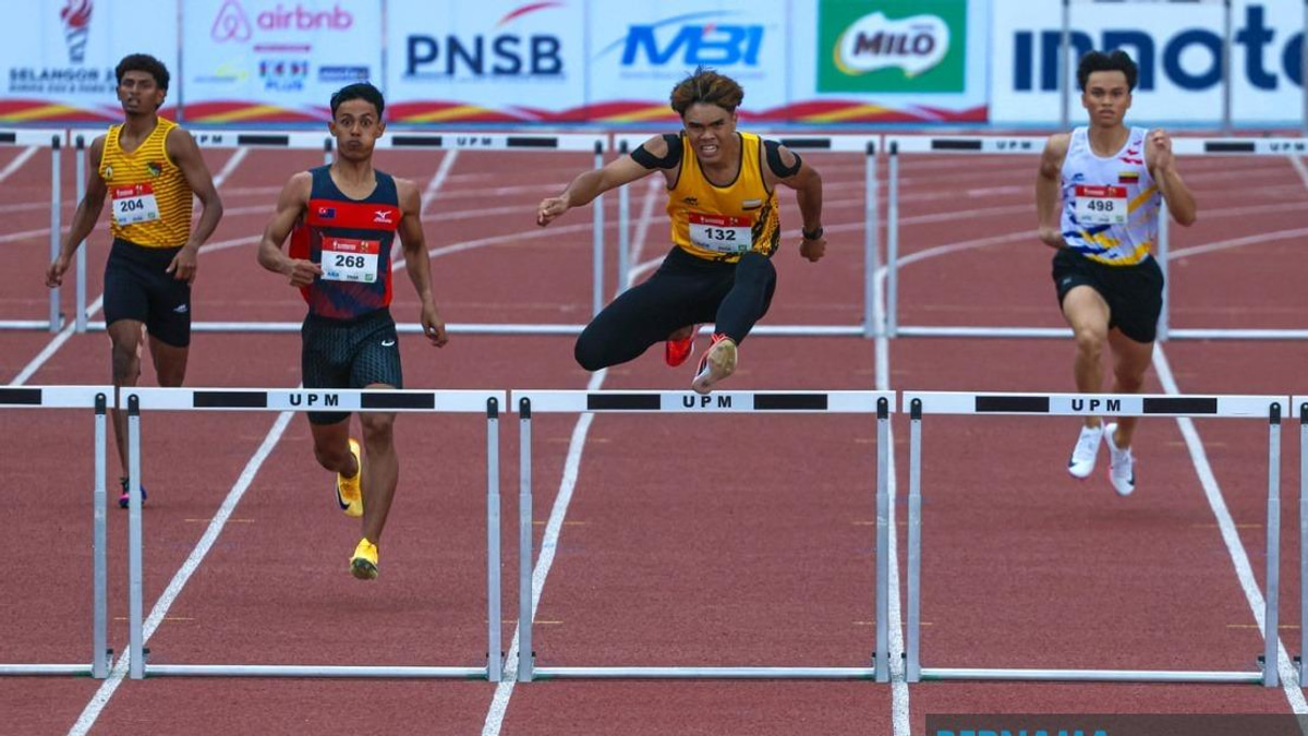 Perak's Adib Irfan Captures First Athletics Gold at SUKMA 2026 with 400m Hurdles Victory