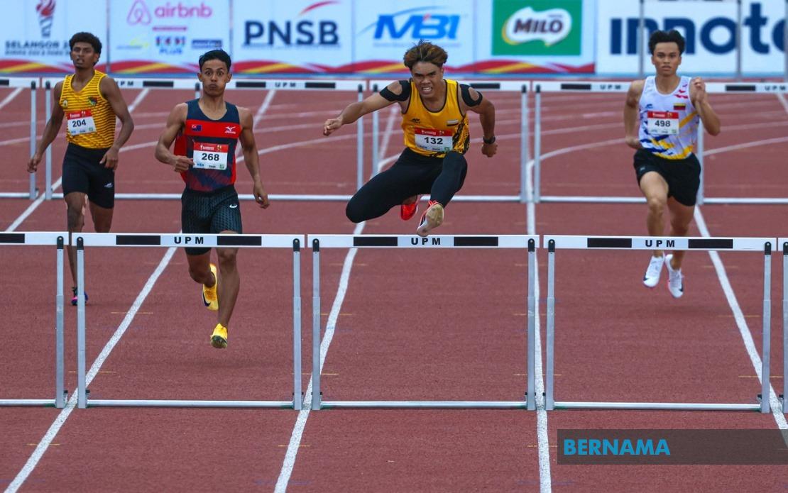 Perak's Adib Irfan Captures First Athletics Gold at SUKMA 2026 with 400m Hurdles Victory