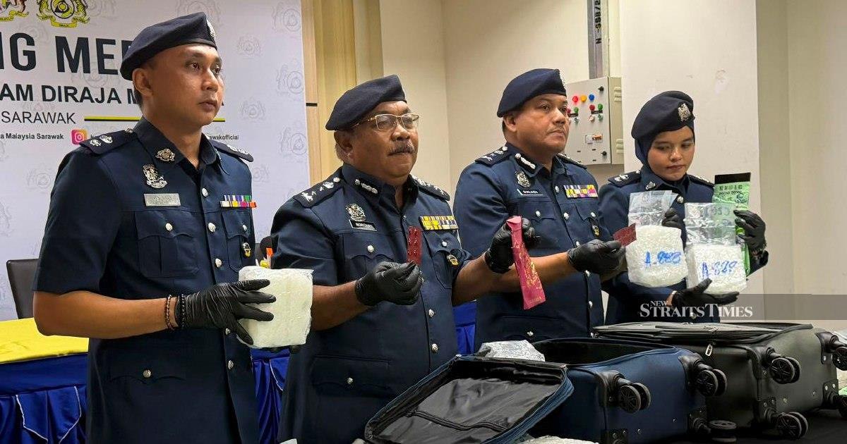 Sarawak Customs Seizes RM1.32 Million in Drugs at Kuching Airport, Detains Two Suspects